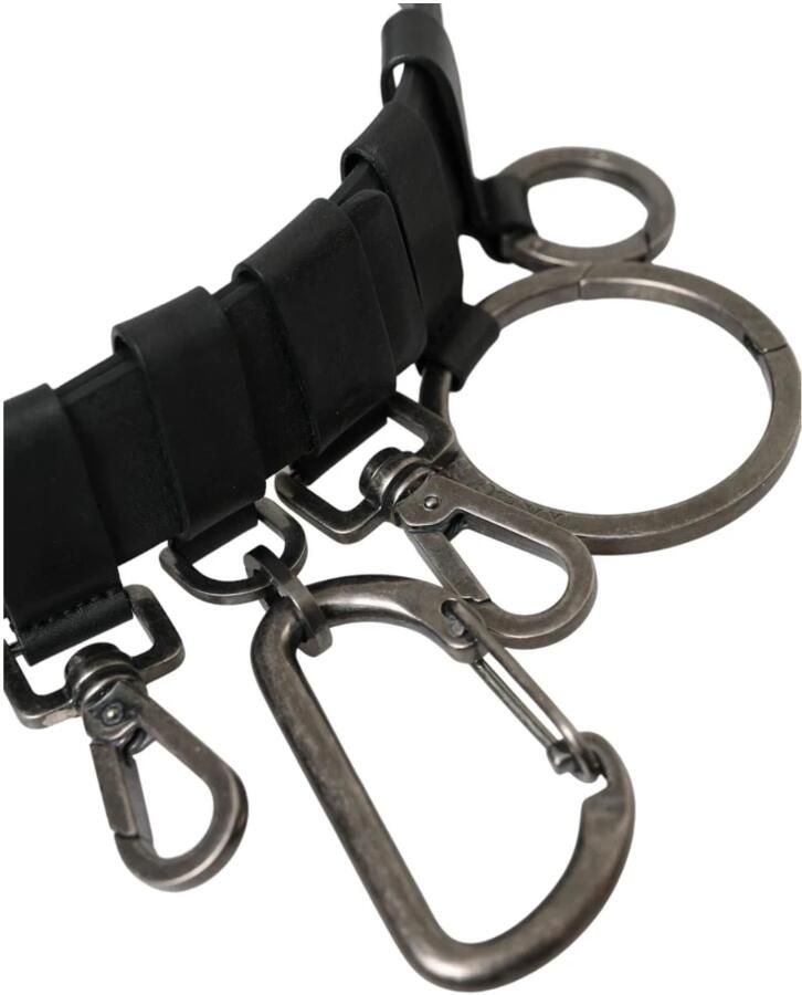 Dolce & Gabbana Zwarte Leren Riem met Metalen Gesp Black Heren - Foto 4
