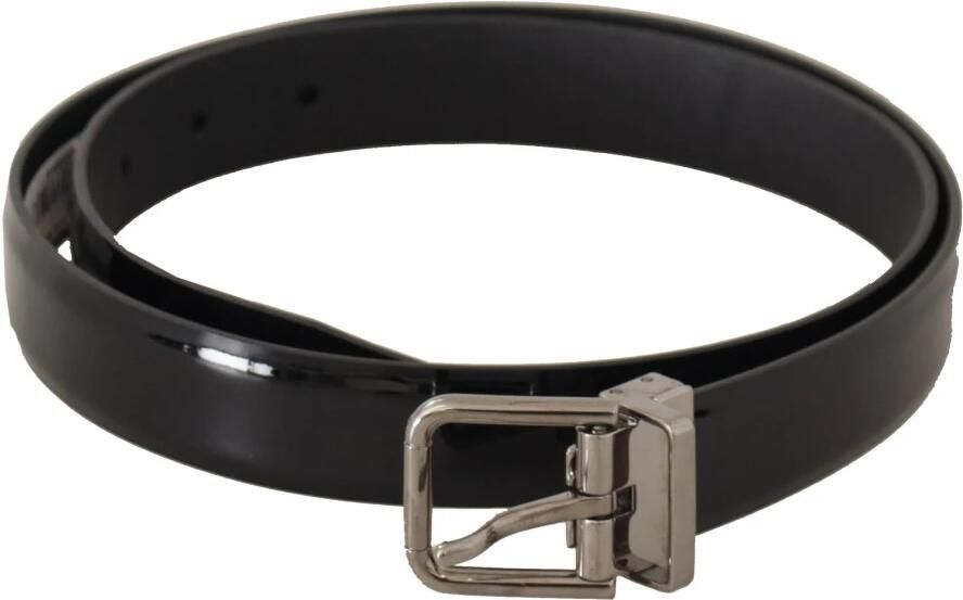 Dolce & Gabbana Elegante zwarte leren riem met metalen gesp Black Heren - Foto 3