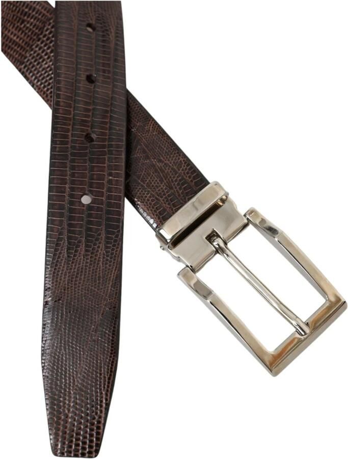 Dolce & Gabbana Zwart Gros Grain Goud Riem Mannen Black Heren - Foto 3