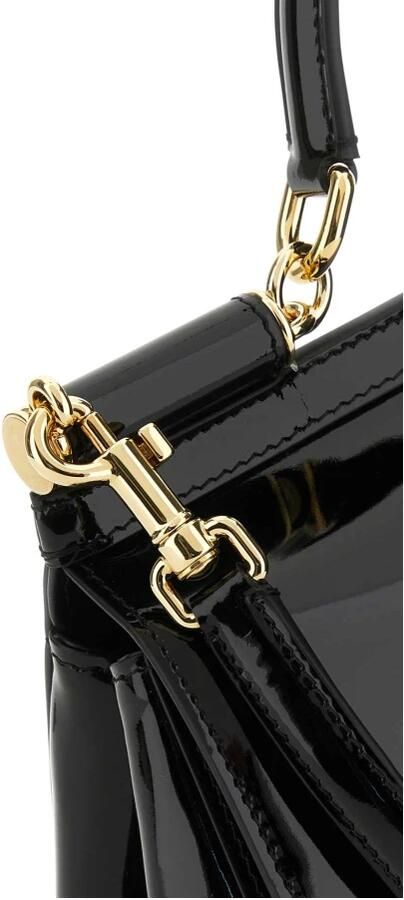 Dolce & Gabbana Zwarte Leren Tas met Verstelbare Schouderband Black Dames - Foto 2