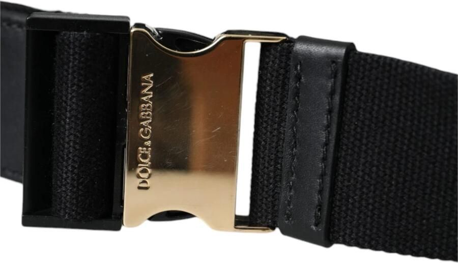 Dolce & Gabbana Zwarte Leren Taille Fanny Pack Tas Black Dames - Foto 4