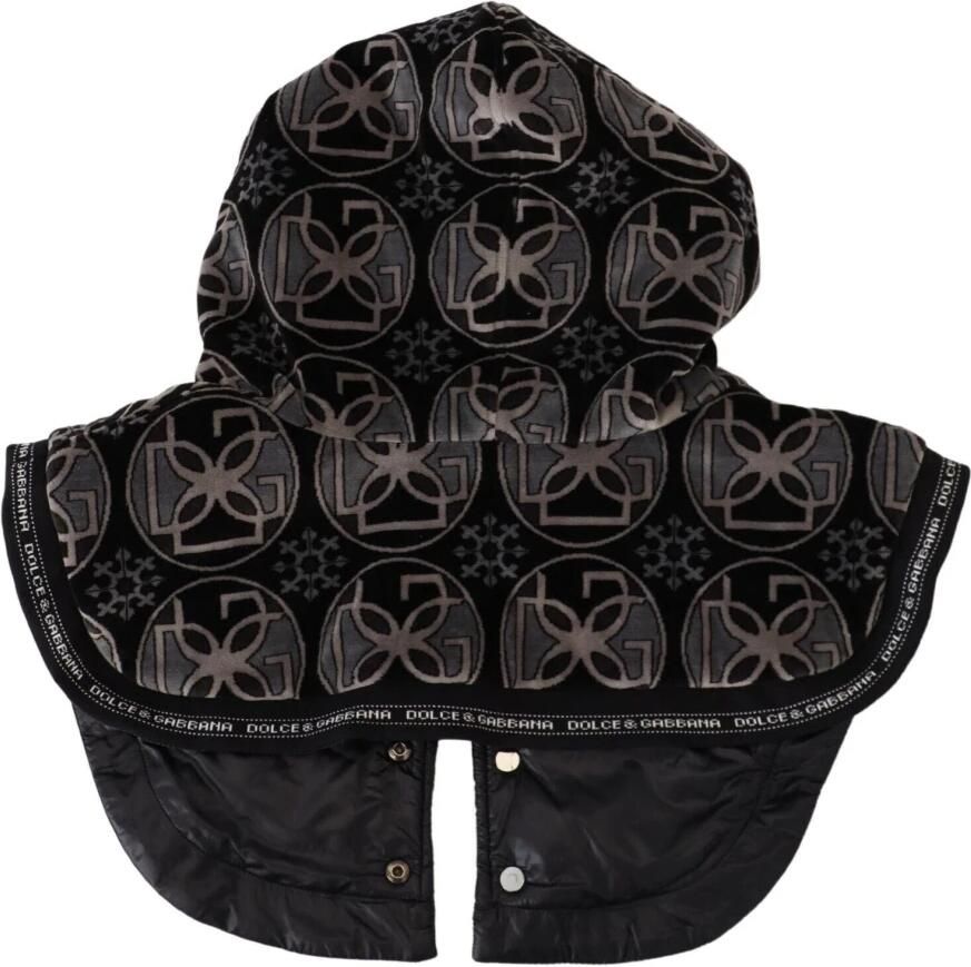Dolce & Gabbana Prachtige Whole Head Wrap Hat Zwart Gemaakt in Italië Black Heren