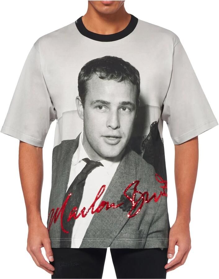 Dolce & Gabbana Zwarte Marlon Brando T-shirt voor heren Black Heren - Foto 2