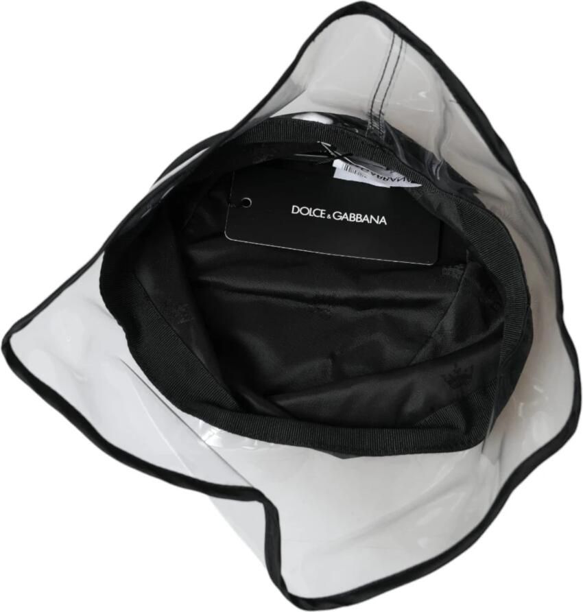 Dolce & Gabbana Zwarte Polyester Emmer Hoed Mannen Black Heren