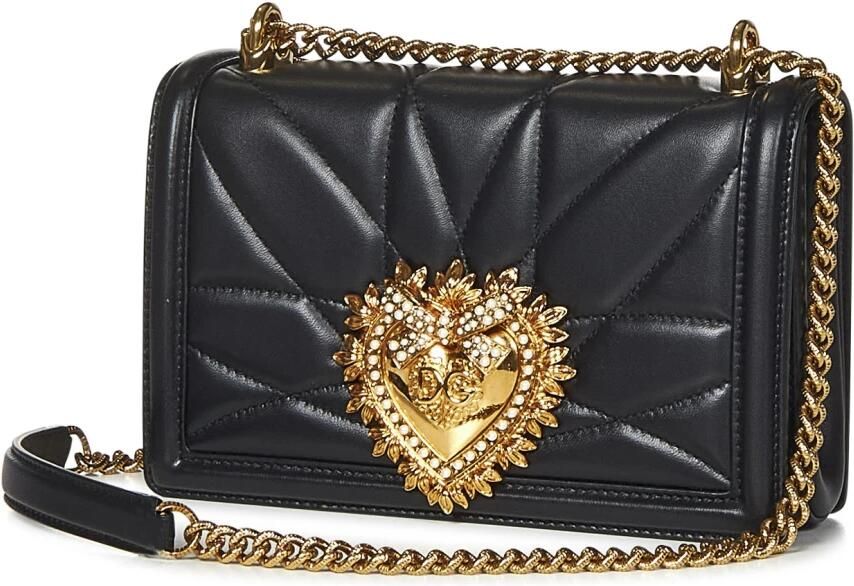 Dolce&Gabbana Crossbody bags Devotion Bag Medium Matelassè Leather in black - Foto 4