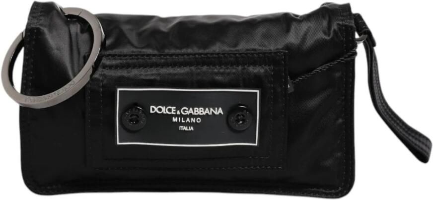 Dolce & Gabbana Zwarte Stoffen Logo Crossbody Tas Black Dames - Foto 5
