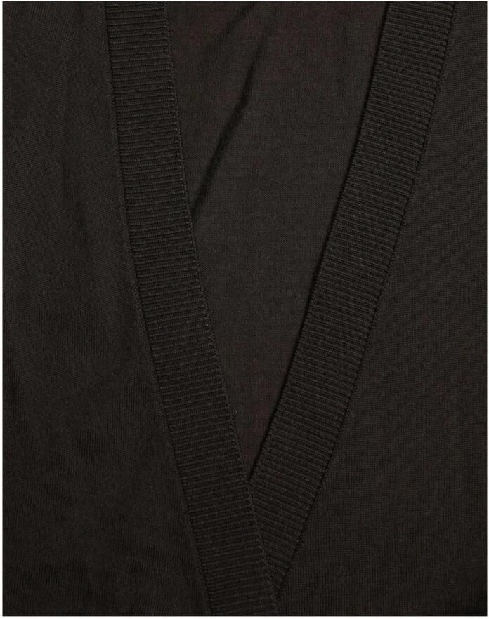 Dolce & Gabbana Zwarte V-hals Gekruiste Cardigan Sweater Black Dames