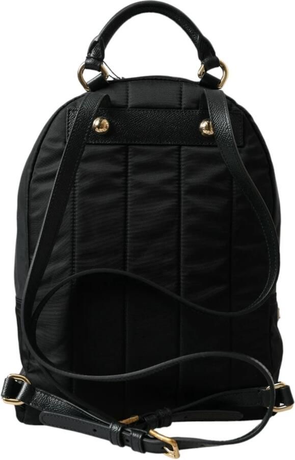 Dolce & Gabbana Zwarte Vulcano Versierde Rugzak Tas Black Dames - Foto 4