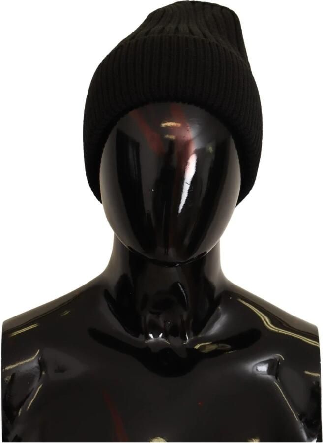 Dolce & Gabbana Zwarte Wol Gebreide Dames Wintermuts Black Dames - Foto 5
