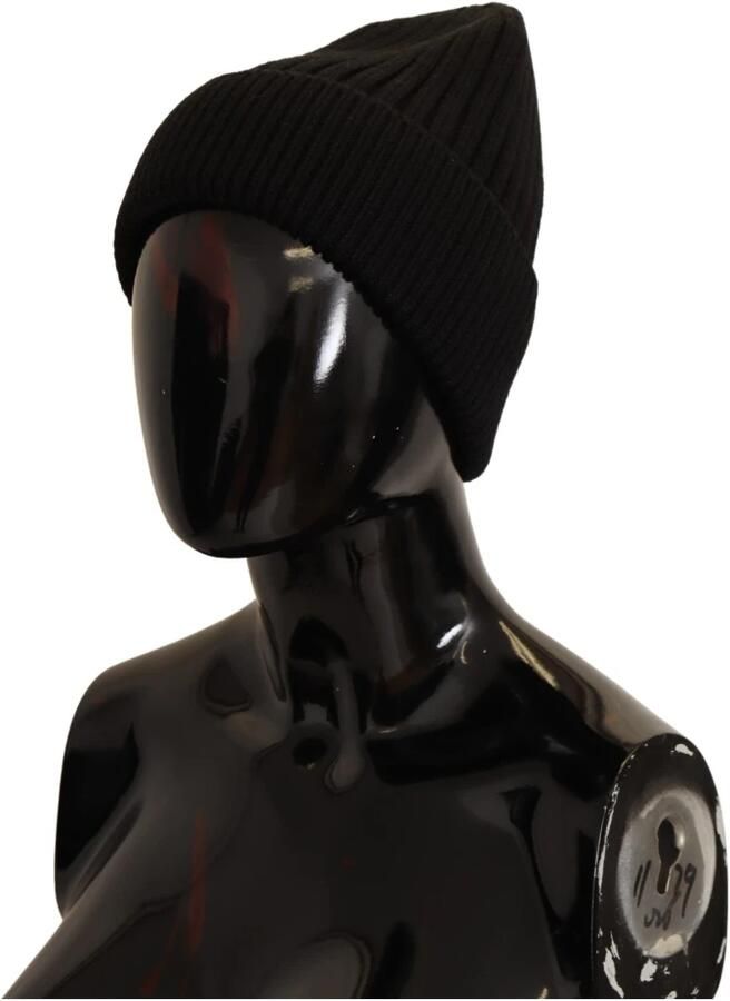 Dolce & Gabbana Zwarte Wol Gebreide Dames Wintermuts Black Dames - Foto 3