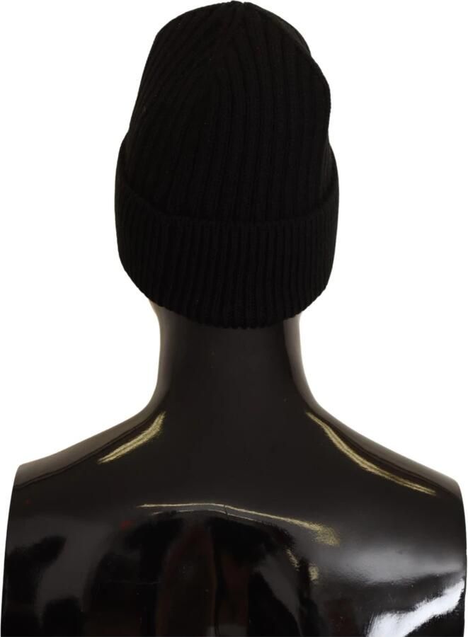 Dolce & Gabbana Zwarte Wol Gebreide Dames Wintermuts Black Dames - Foto 2