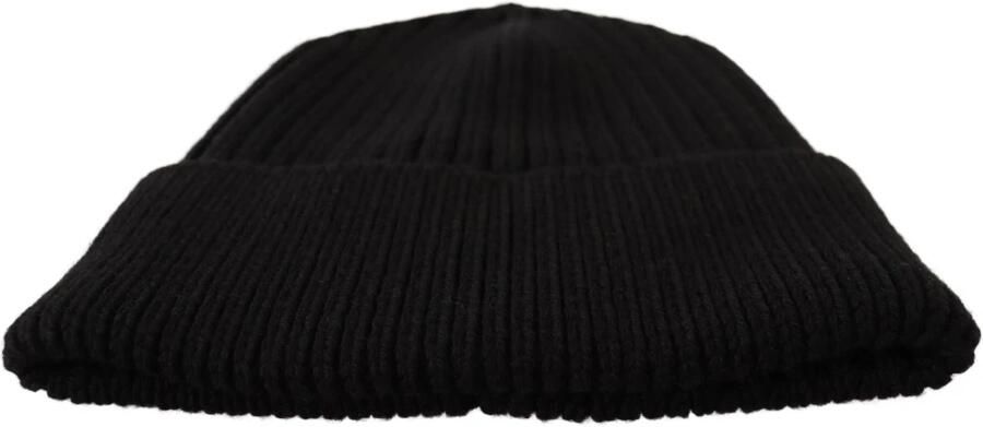 Dolce & Gabbana Zwarte Wol Gebreide Dames Wintermuts Black Dames - Foto 4