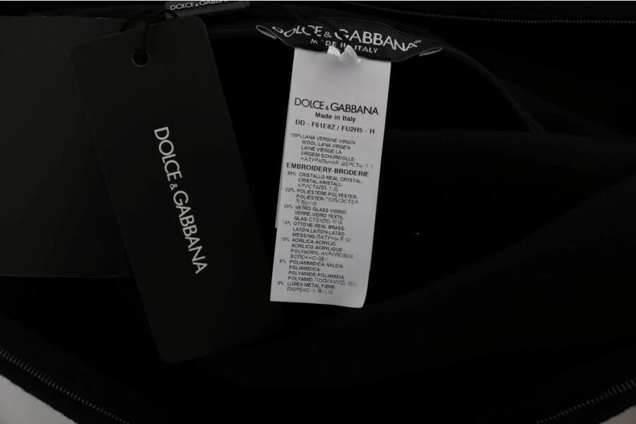 Dolce & Gabbana Zwarte Kristal Shift Jurk I AM A Princess Black Dames - Foto 4