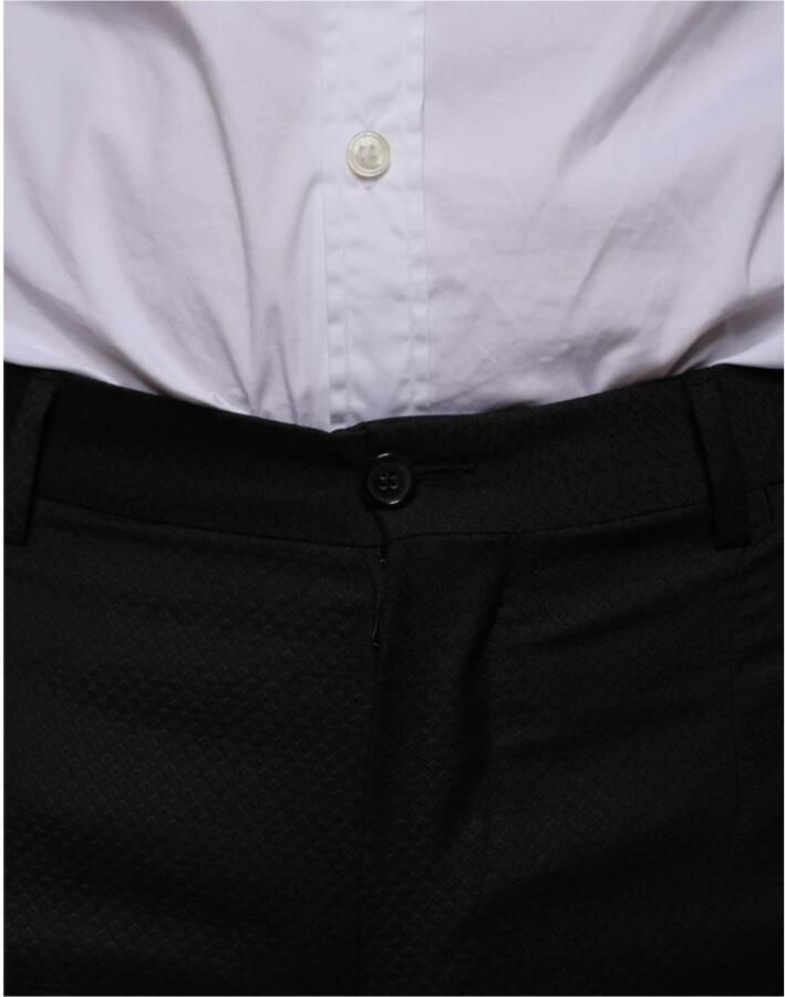 Dolce & Gabbana Zwarte Wol Skinny Jurk Formele Broek Black Heren - Foto 2