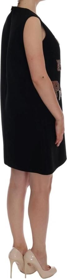 Dolce & Gabbana Zwarte Kristal Shift Jurk I AM A Princess Black Dames - Foto 7