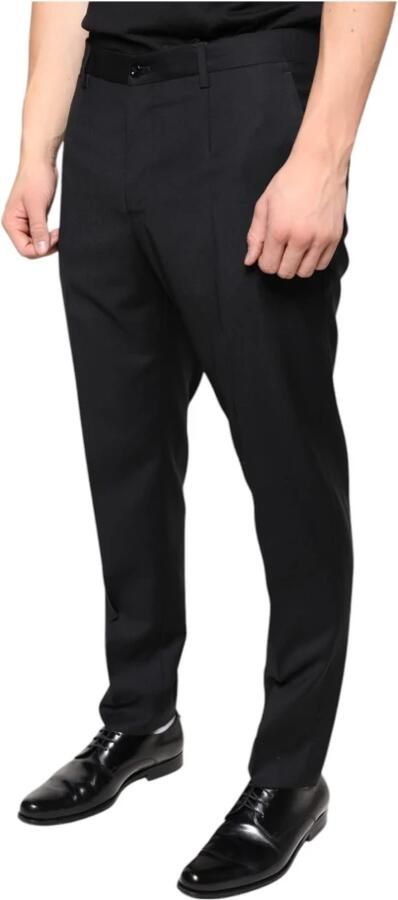 Dolce & Gabbana Zwarte wollen Skinny Dress Pants Black Heren - Foto 3
