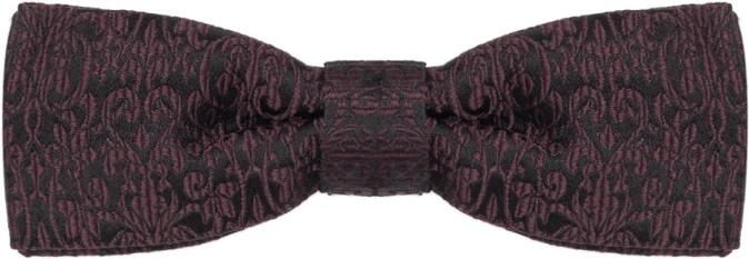 Dolce & Gabbana Zwarte zijden geborduurde vlinder top Brown Heren