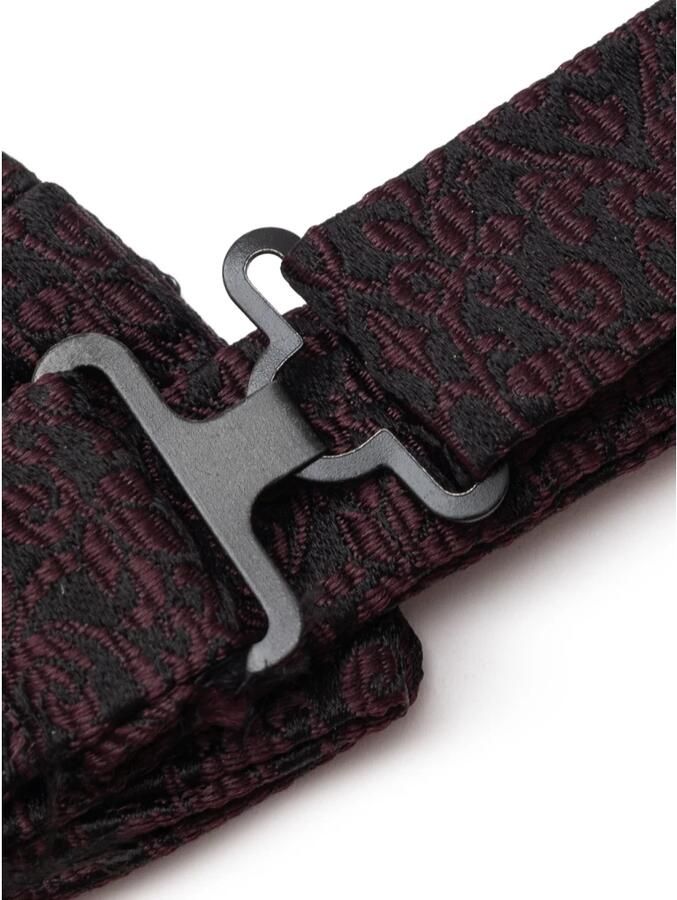 Dolce & Gabbana Zwarte zijden geborduurde vlinder top Brown Heren - Foto 2