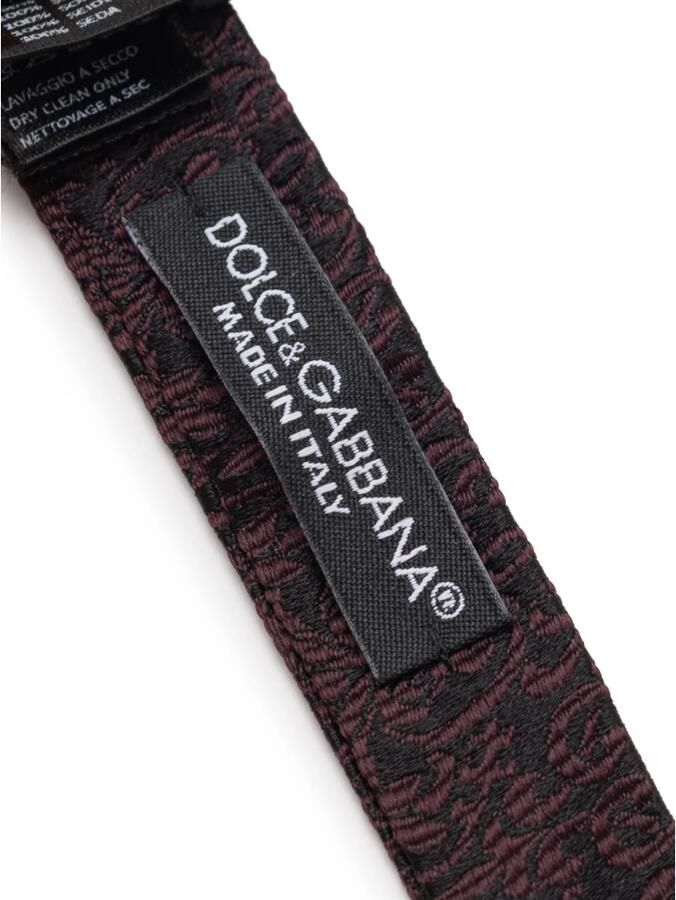 Dolce & Gabbana Zwarte zijden geborduurde vlinder top Brown Heren - Foto 3