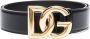Dolce & Gabbana Luxe Zwarte Kalfsleren Riem met Gouden DG Logo Black Dames - Thumbnail 9