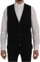 Dolce & Gabbana Gestreept Single Breasted Vest Black Heren - Thumbnail 1
