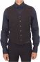 Dolce & Gabbana Moderne Zwarte Linnen Katoenen Jurk Vest Blazer Black Heren - Thumbnail 1