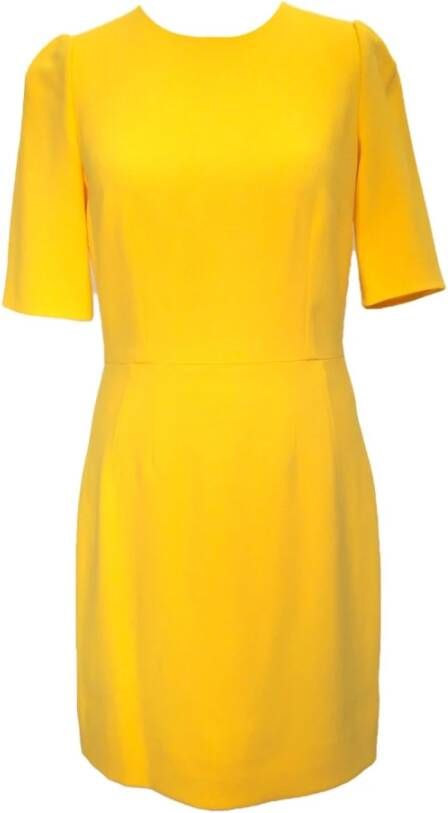 Dolce & Gabbana Dolce Gabbana dress in yellow viscose Geel Dames