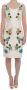 Dolce & Gabbana Witte Bloemenbrokaat Sheath Jurk met Kristalversieringen Multicolor Dames - Thumbnail 1