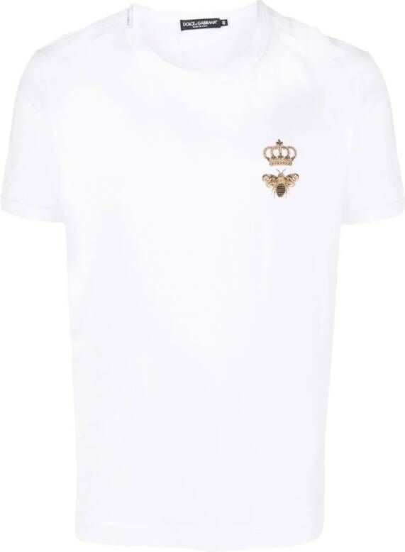 Dolce & Gabbana Dolce Gabbana T-shirts and Polos White Wit Heren