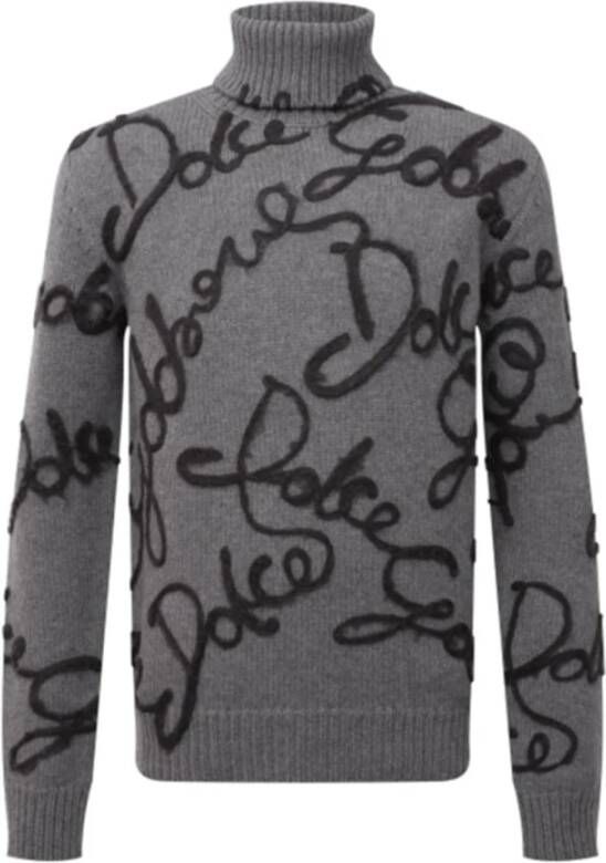 Dolce & Gabbana Dolce Gabbana Wool And Cashmere Pullover Grijs Heren