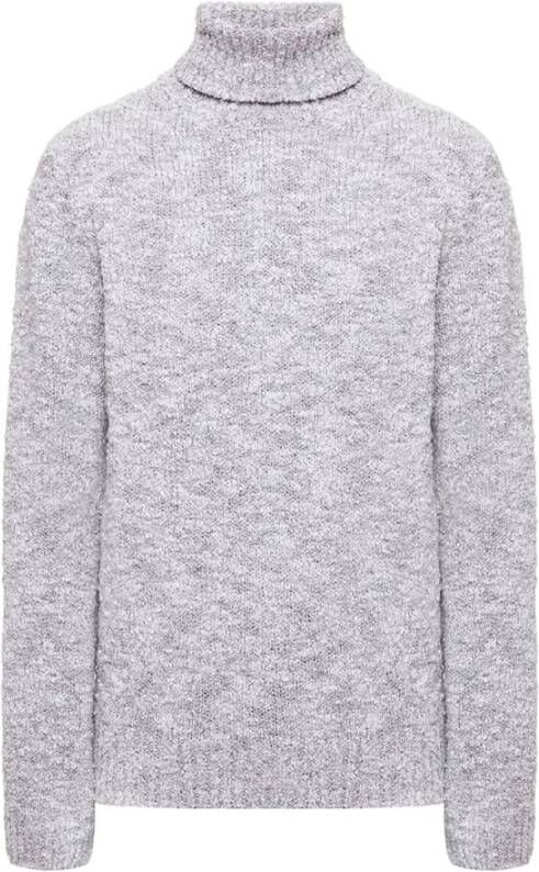 Dolce & Gabbana Dolce Gabbana Wool Turtleneck Sweater Grijs Heren