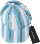 Dolce & Gabbana Stripes Baseball Cotton Cap Blauw Heren - Thumbnail 1