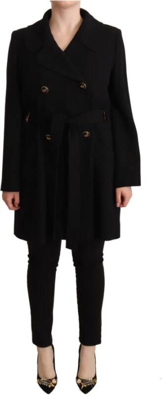 Dolce & Gabbana Double-Breasted Coats Zwart