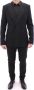Dolce & Gabbana Zwart Gestreept Dubbel Breasted Slim Fit Pak Black Heren - Thumbnail 1