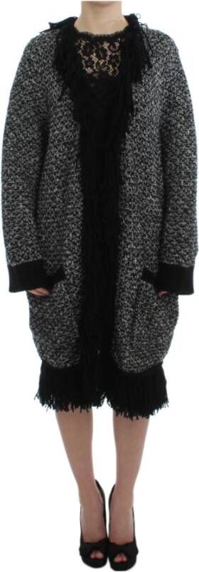 Dolce & Gabbana Gezellige Cashmere Cape Cardigan Sweater Black Dames