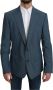 Dolce & Gabbana DG Blue Single Breasted Formal Wool Blazer Blauw Heren - Thumbnail 1