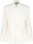 Dolce & Gabbana Zijden Overhemd met Gerimpeld Effect White Heren - Thumbnail 1