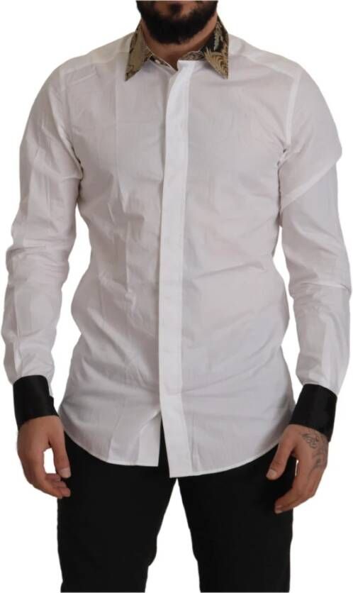 Dolce & Gabbana Formal Shirts Wit Heren