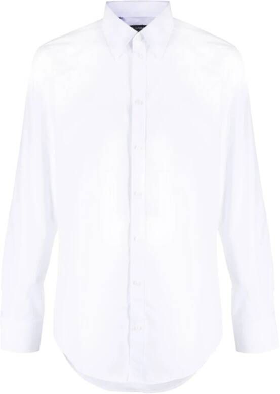 Dolce & Gabbana Wit Katoenen Overhemd Klassieke Pasvorm White Heren
