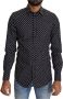 Dolce & Gabbana Zwart Witte Polka Dot Casual Shirt Black Heren - Thumbnail 1