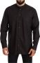 Dolce & Gabbana Zwart 100% Katoenen Formeel Jurk Top Overhemd Black Heren - Thumbnail 1