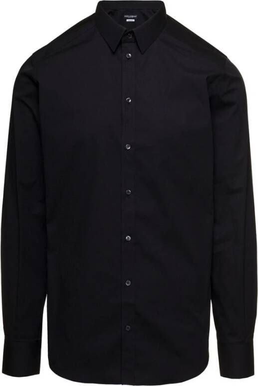 Dolce & Gabbana Formeel overhemd Zwart Heren