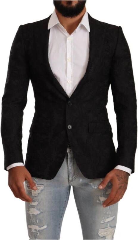 Dolce & Gabbana Formele Blazer Exclusieve MainLine Collectie Black Heren