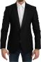 Dolce & Gabbana Slim Fit Martini Blazer Italiaans Ontwerp Black Heren - Thumbnail 1