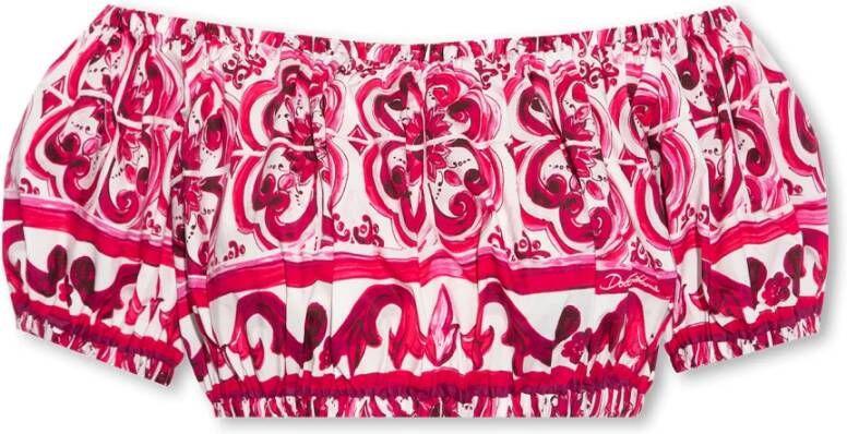 Dolce & Gabbana Geknipte top Roze Dames