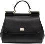 Dolce & Gabbana Gemiddelde sicilië tas in dauphine kalfsleer Zwart Dames - Thumbnail 1