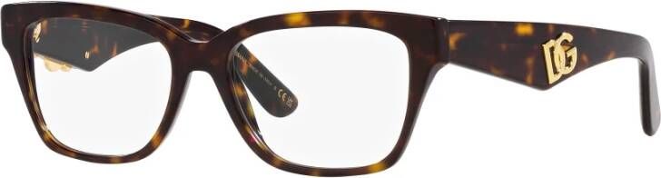 Dolce & Gabbana Bruin Havana Optisch Montuur veelzijdig en stijlvol Brown Dames