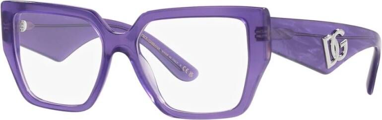 Dolce & Gabbana Stijlvolle Brillenmonturen Purple Dames