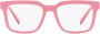 Dolce & Gabbana Lichtgewicht vierkante roze brilmonturen Pink Dames - Thumbnail 1
