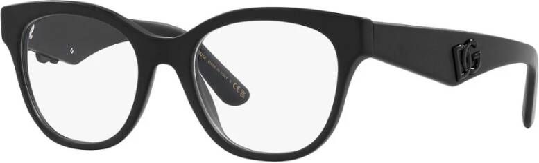 Dolce & Gabbana Cat-Eye Bril voor Vrouwen Hoogwaardige Acetaat Montuur Black Dames